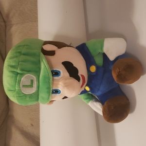 LUIGI Mario Brothers super plush toy 8 in